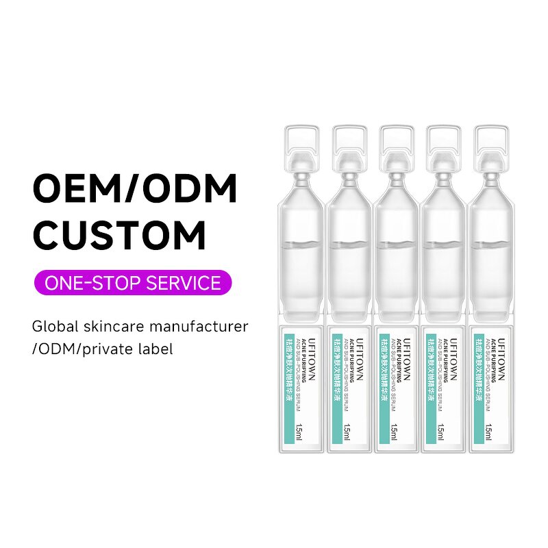 Facial Serum Manufacturer - OEM Product Hyaluronic Acid Anti Acne Aging Wrinkle Vitamin C E Retinol Whitening Moisturizing Face Skin Care