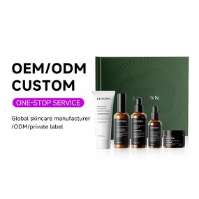 Skin Care Serum Set Manufacturer - Korean OEM ODM Product Hydrating Moisturizing Anti Aging Hyaluronic Acid Niacinamide Whitening Facial Kit
