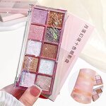 Eye Shadow Palette Manufacturer - Heart Factory 12-Color Shimmer Glitter for Dark & Wholesale Bulk Eye Powder