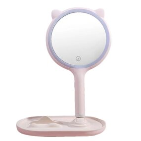 Makeup Mirror Manufacturer - Creative Cartoon Cute Princess Girl Heart Inset Desktop Small Stage Student Dormitory