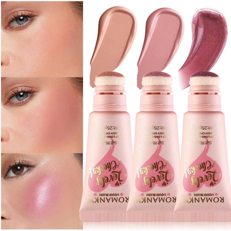 Powder Blusher Stick Manufacturer - 2024 New Liquid Slightly Shining Pearlescent Soft and Fine Cream Matte