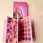 Eye Shadow Palette Manufacturer - 106 Color Vegan Metallic Finish Glitter Beauty Floral Design Book Dry Powder