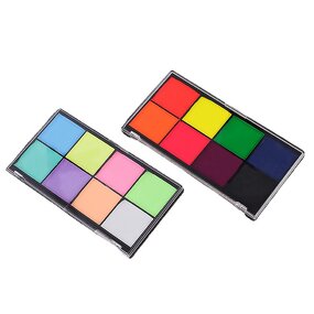 Face Paint Manufacturer - Private Label Neon UV Color Water Activated Aqua Cosmetic Eye Liner Make up Palette