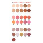 Highlighter Palette Manufacturer - Eyebrow Blush Contour Concealer Palette No Logo Cosmetics Single 6 Color Face Makeup Personalized