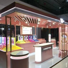 Cosmetic Display Case Manufacturer - Chinese Manufacture with LED Light Design Customization Jewelry High Quality Glass