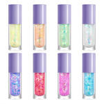 Lip Glitter Manufacturer - 8 Colors Holographic Chunky with Long Lasting Fix Gel for Lip Face Body Hair Nail