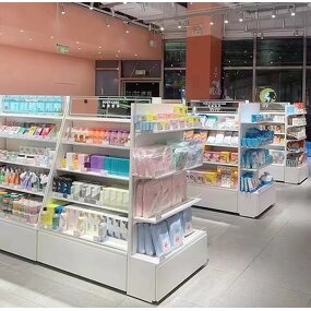 Wall Cosmetic Shelf Manufacturer - Custom Perfume Makeup Display Cabinet with Retail Display Stand Rack