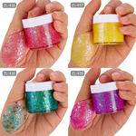 Body Glitter Powder Manufacturer - Superfine Glitter Gel Holographic Wholesale Factory Direct Chunky Eyeshadow Hair Gel