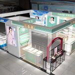 Wall Cosmetic Shelf Manufacturer - Custom Perfume Makeup Display Cabinet with Retail Display Stand Rack