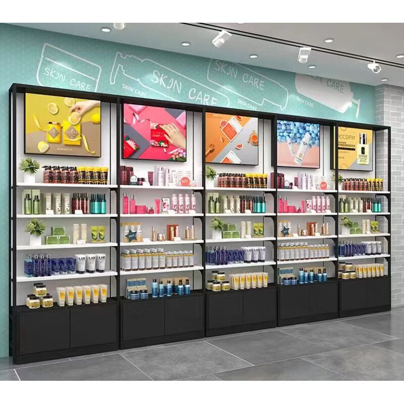 Cosmetic Jewelry Display Case Manufacturer - Wholesale High Quality Stand Wooden Glass Metal Customization for Store