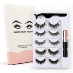 Eye Lashes Manufacturer - OEM/ODM Magnetic Custom Private Label 3D Suit 5 Pairs Magnetic Eyelash Extension