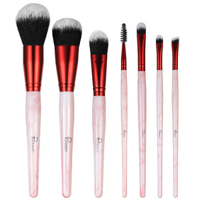 Makeup Brushes Set Manufacturer - High Quality Vegan Synthetic 7pcs Foundation Powder Blush Luxury & OEM Private Label