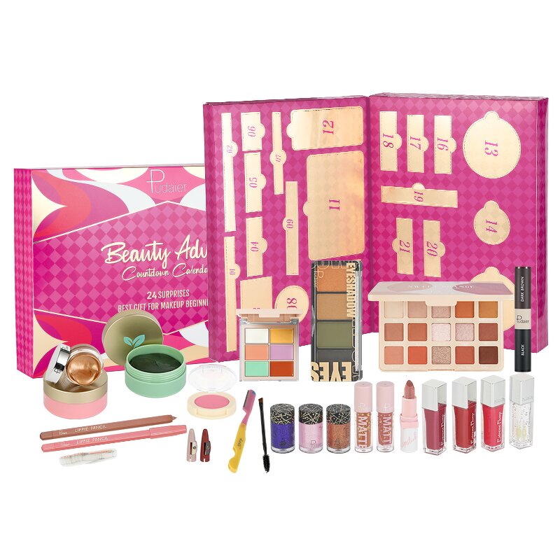 Makeup Gift Set Manufacturer - Christmas All-in-one for Women 24 Pcs Include Blush Eye Shadow Lip Gloss