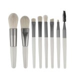 Makeup Brush Set Manufacturer - Pink Wooden Handle Synthetic Nylon Hair 8pcs for Ladies & Wholesale Private Label
