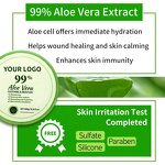Aloe Vera Gel Manufacturer - Private Label Moisturizing Clear After Sun Forever Soothing 99 Bio Natural Plastic Cosmetic Jar