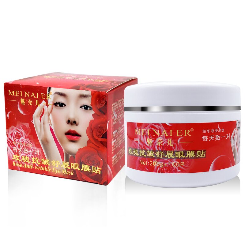 Eye Mask Manufacturer - Rose Anti- Wrinkle Collagen Remove Eye Bags & Dark Circles & Private Label
