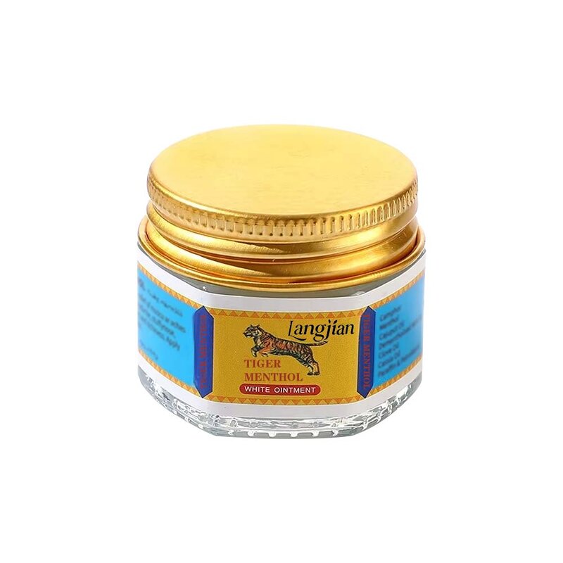 Muscle & Knee Pain Relief Cream Manufacturer - Tiger Menthol White 20g with 3-Year Shelf Life-Massage Rub Balm