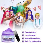 Hair Wax Manufacturer - 9 Colors Natural Ingredients Washable Coloring Dye Styling Temporary Clay for Men and Women