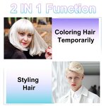 Hair Wax Manufacturer - 9 Colors Natural Ingredients Washable Coloring Dye Styling Temporary Clay for Men and Women