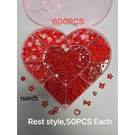 Resin Charms Manufacturer - Mini Half Pearl Bow Heart Star for DIY Junk Phone Case