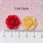 Resin Charms Manufacturer - Elegance Sweet 18mm French Rose 3D Flower DIY Crafts