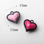 Pendant Manufacturer - Valentine's Day Rose Red Love Heart for DIY Jewelry