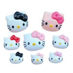 Resin Accessories Manufacturer - Cute Glossy Pink Black Kitty for DIY Shoes Patch