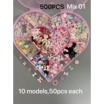 Resin Charms Manufacturer - Mini Half Pearl Bow Heart Star for DIY Junk Phone Case