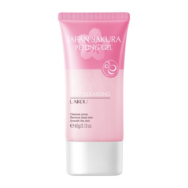 Facial Scrub Manufacturer - Laikou 60g Sakura Deep Cleaning Remove Dead Skin Pore