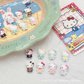 Alloy Beads Manufacturer - Cartoon Kt Cat for DIY Bracelet Pendent Charms