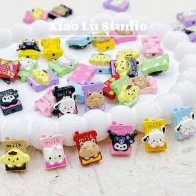 Alloy Accessories Manufacturer - Cute Cartoon Color Pen Beaded Bracelet Necklace DIY