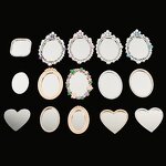 Mini Makeup Mirror Manufacturer - New Heart Bear Crown Lips Smile Face Decoration Charms