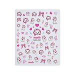 Nail Relief Sticker Manufacturer - New Cartoon Mary Cat 3D Pink Cat French Bow