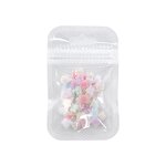 Resin Nail Art Charms Manufacturer - 50Pcs Mixed Size Mini 3D Soft Carved Lotus Flowers