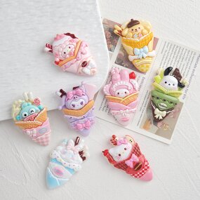 Resin Accessories Manufacturer - Simulate Ice Cream Kitten Bunny Puppy Flat Back