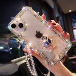 Metal Rose Flowers Manufacturer - 3D Diamond Pink Red Blue for Junk Phone Case DIY