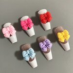 Resin Accessories Manufacturer - 30Pcs Kawaii Cartoon Candy Colored Bow for DIY