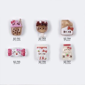 Nail Art Charms Manufacturer - Simulation Toy Cartoon Cute Cat Candy Ice Cream