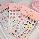 Nail Stickers Manufacturer - Cute Cartoon Characters Small Size Japanese Back Adhesive
