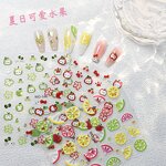 Nail Art Stickers Manufacturer - Kawaii Sweet Fruit Cherry Lemon Strawberry Flower
