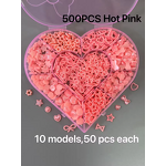 Resin Charms Manufacturer - Mini Half Pearl Bow Heart Star for DIY Junk Phone Case