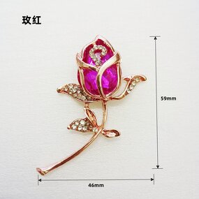 Metal Rose Flowers Manufacturer - 3D Diamond Pink Red Blue for Junk Phone Case DIY