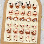 3D Resin Nail Art Manufacturer - Autumn Winter Rice Curry Color KT Cat Cartoon