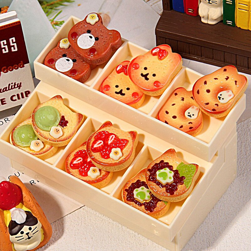 Resin Charms Manufacturer - 2026 New Cartoon Biscuit Simulation Cute Food DIY