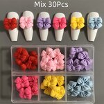 Resin Accessories Manufacturer - 30Pcs Kawaii Cartoon Candy Colored Bow for DIY