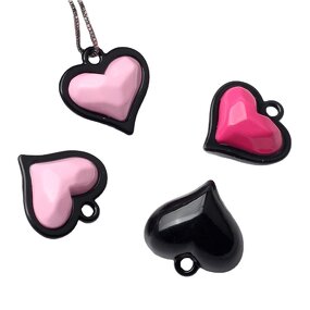 Pendant Manufacturer - Valentine's Day Rose Red Love Heart for DIY Jewelry