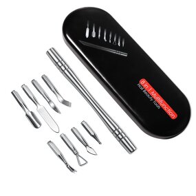 Cuticle Pusher Manufacturer - 8 in 1 Stainless Steel Removable Nails Accessories