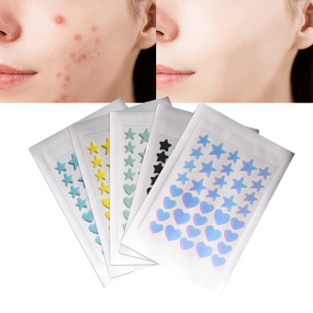 Hydrocolloid Acne Patch Manufacturer - Factory Private Label OEM Retinol Green Tea Colorful Stars 72 Pcs