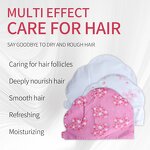 Dry Hair Mask Sheet Manufacturer - Private Label OEM Collagen Biotin Keratin Hair Mask Cap Organic Hydrating