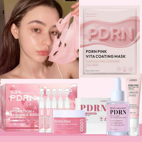 Pink Face Mask Manufacturer - Hydrating Firming Glow Skin Booster with Vitamin C PDRN